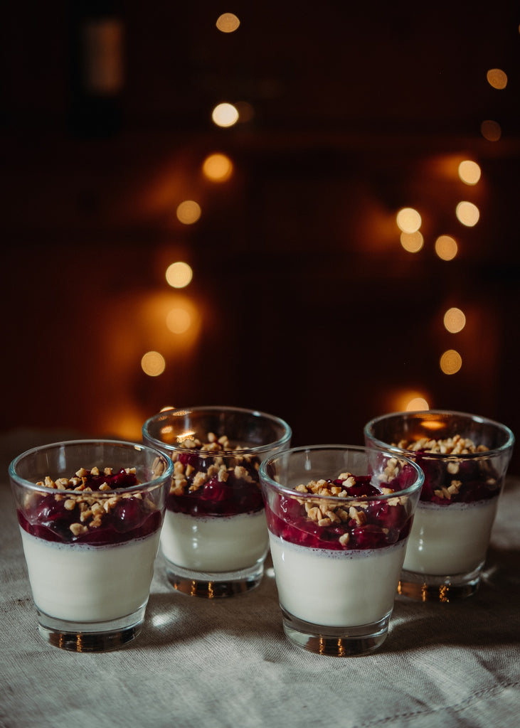 Panna Cotta mit Kirschsoße